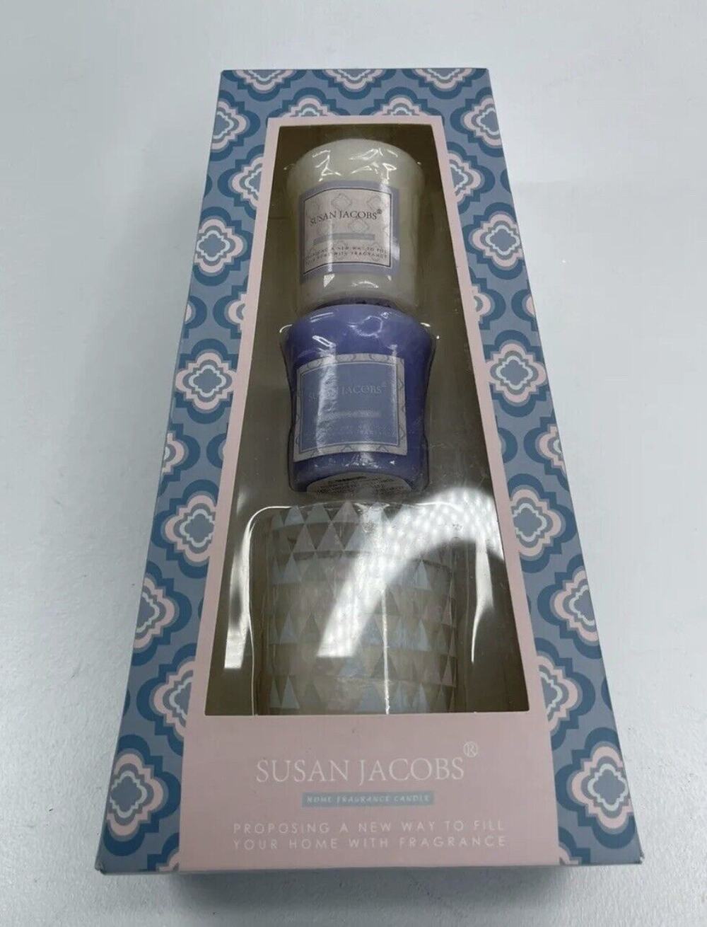 Candle Set Of 3 Home Fragrance Susan Jacobs Home Decor